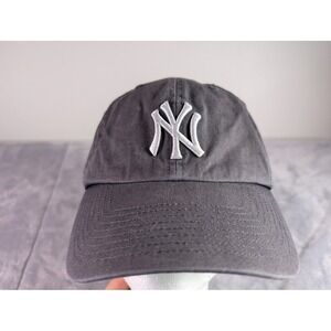 47 Twins New York Yankees Hat Mens Gray Adjustable Strapback Baseball Cap OSFA